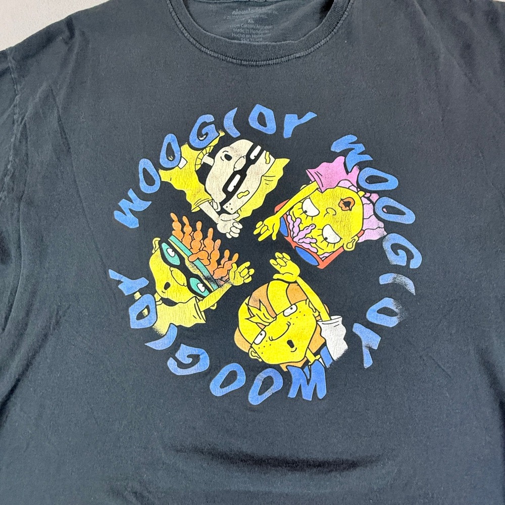 Nickelodeon Rocket Power T-Shirt Mens XL Black Woogity Woogity Graphic Tee - Picture 4 of 9